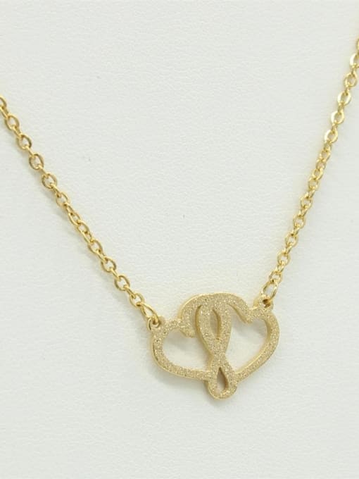 XIN DAI Double Hearts-shape Pendant Sweater Necklace 0