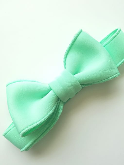 Green Bow Cotton Adjustable Head Band