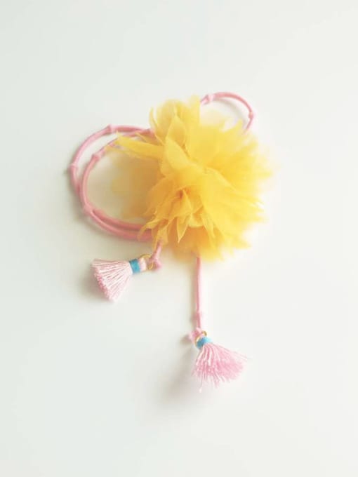 yellow Hair Rope Small Flower Hair Accessories