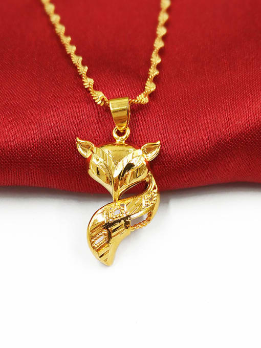 A Gold Plated Crown Shaped Pendant
