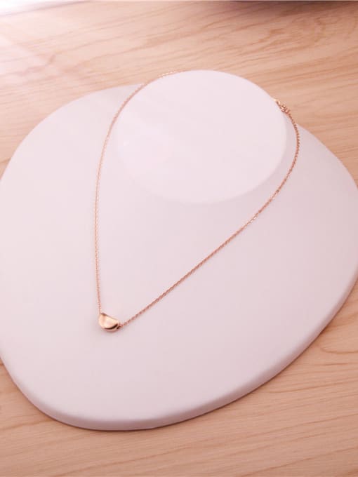 GROSE Rose Gold Plated Half-round Pendant Necklace 0