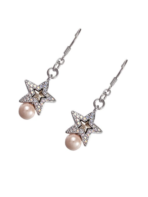 CEIDAI Star Shaped Pearl hook earring 1