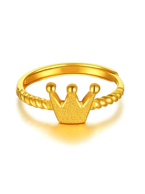 Neayou Women Gold Plated Crown Shaped Ring 0