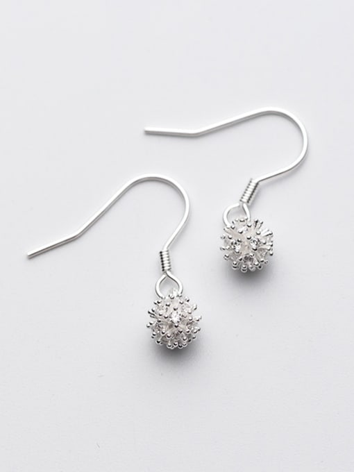 Rosh Fresh Dandelion Shaped S925 Silver Drop Earrings 0