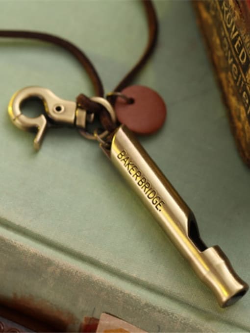 Dandelion Women Delicate Whistle Shaped Long Necklace 1