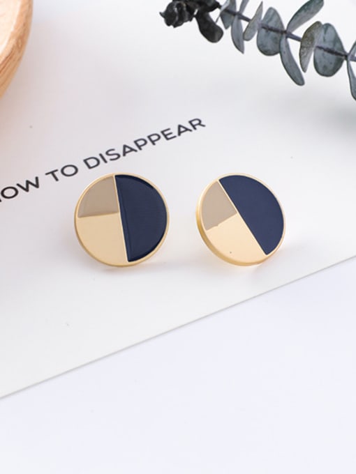 2#10426B Alloy With Gold Plated Trendy Geometric Stud Earrings