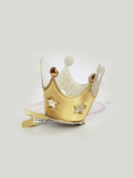Gold Hollow Crown Hair with mini hat