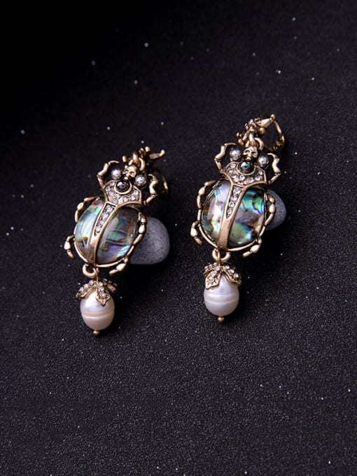 KM Retro Western Style Personality Fashion Insect Shaped Earrings 2