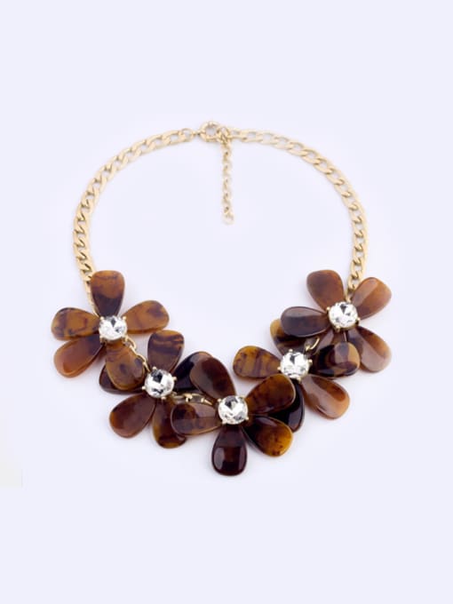 KM Personalized Retro Fowers Shaped Alloy Necklace 0