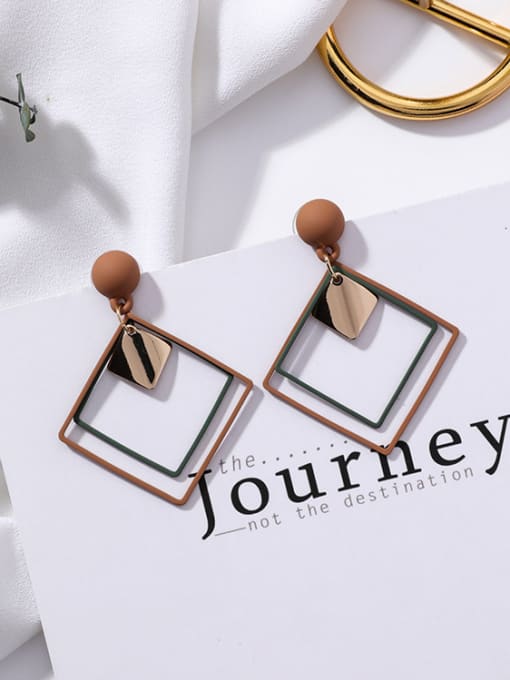 K6318 Alloy With Smooth  Simplistic Geometric Stud Earrings