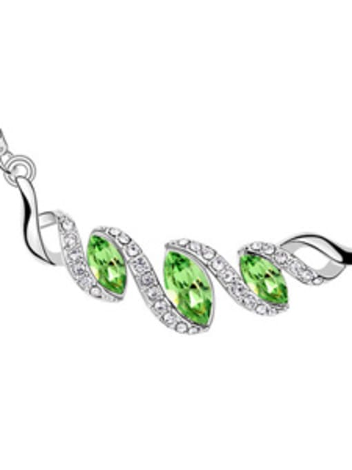 green Fashion Marquise austrian Crystals Alloy Necklace
