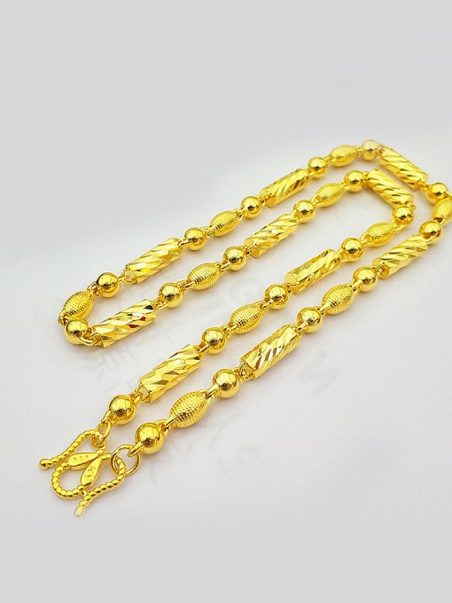 Neayou Men Delicate Geometric Gold Plated Necklace 0