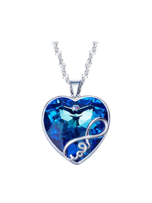 CEIDAI S925 Silver Heart Shaped Necklace