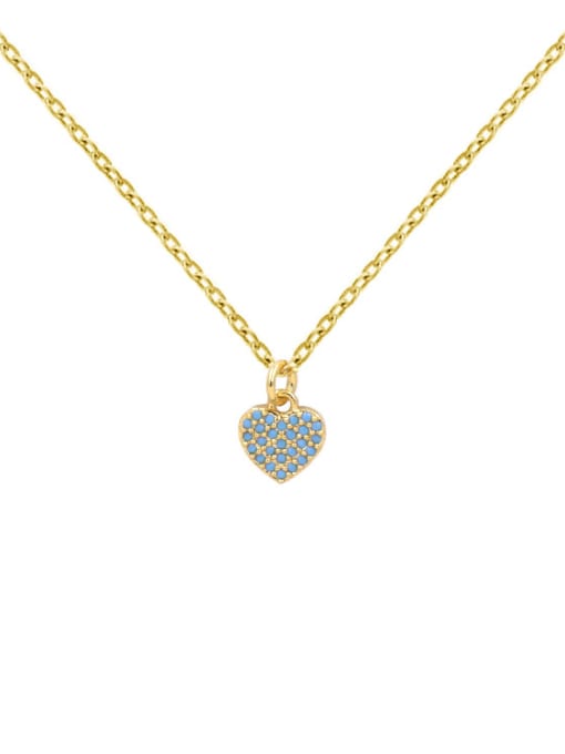 My Model Gold Plated Turquoise Simple Fashion Necklace 0