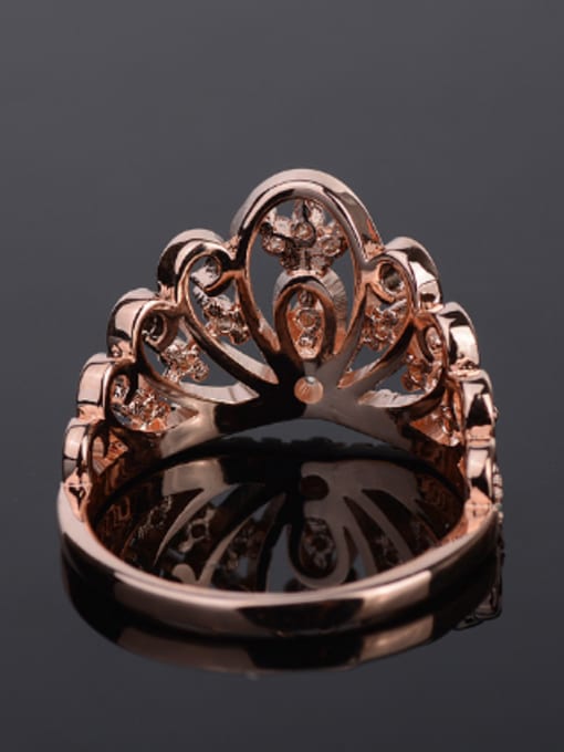 KENYON Exquisite Cubic Zirconias Crown Copper Ring 3