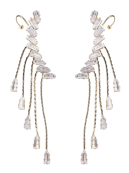 Girlhood Alloy With Imitation Gold Plated Delicate Irregular Drop Earrings 0