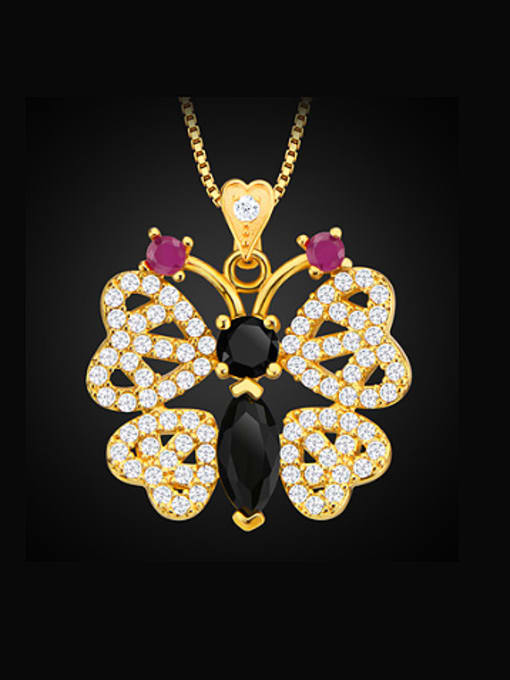 Days Lone Fashion Butterfly Zircon Necklace 0