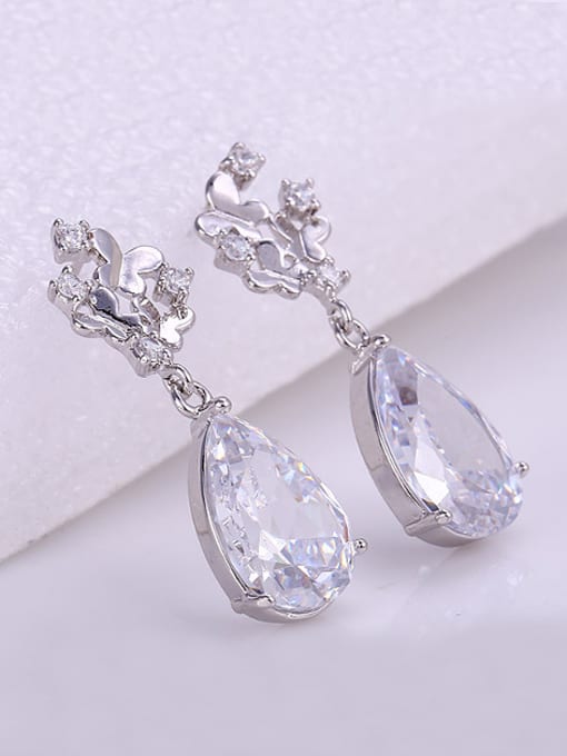 XP Elegant Water Drop Zircon Earrings 2