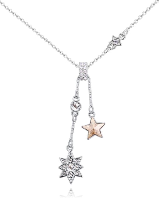QIANZI Fashion Star austrian Crystals Alloy Necklace 1
