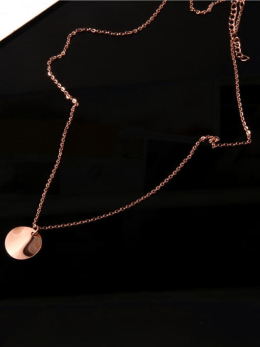 GROSE Simple Small Round Pendant Fashion Necklace 1