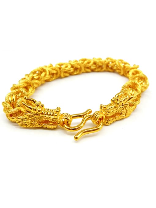 golden Exquisite Double Faucet Shaped Men Bracelet