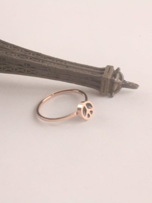 GROSE Simple Personality Rose Gold Plated Ring 1
