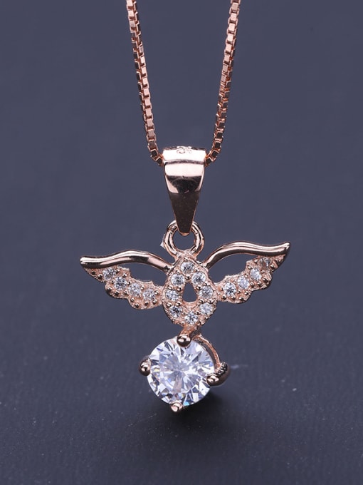 One Silver Wing Shaped Pendant 2