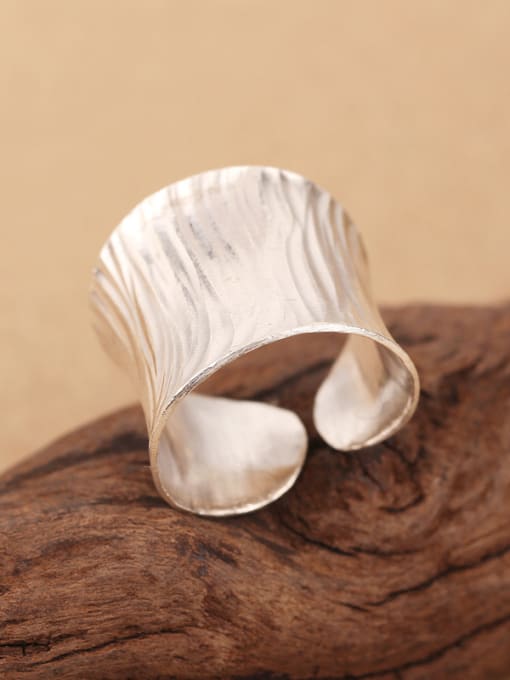 Peng Yuan Retro Handmade Silver Opening Ring 4