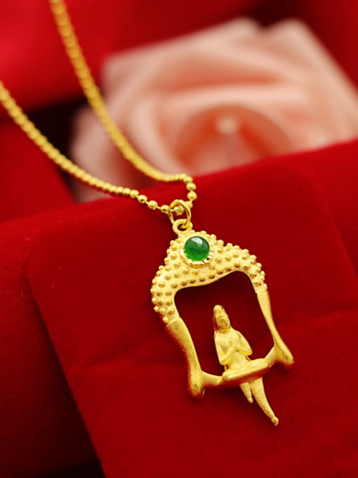 golden Women Exquisite Chinese Elements Necklace