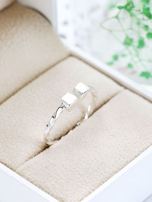 kwan Square Lover Gift Wedding Accessories Opening Ring 2