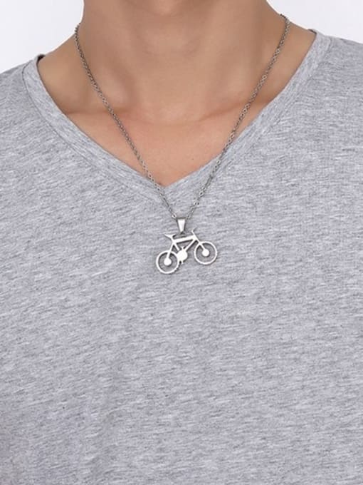 necklace Personality Bike Shaped Titanium Men Necklace