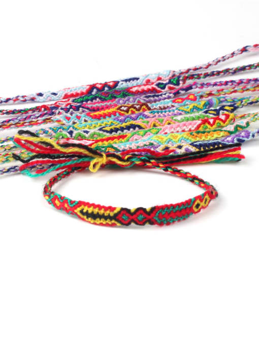 handmade Retro Style Colorful Woven Fashion  Bracelet 0
