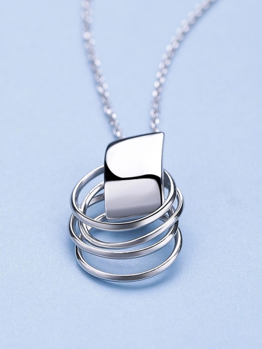 One Silver All-match Round Necklace