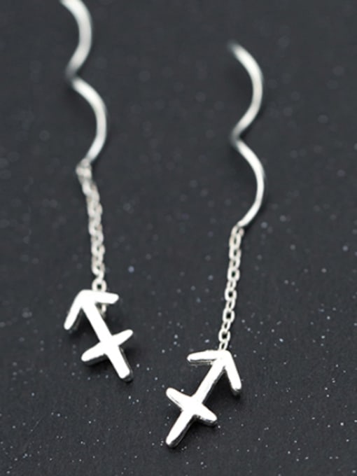 Sagittarius Sterling Silver 12 constellation ear line