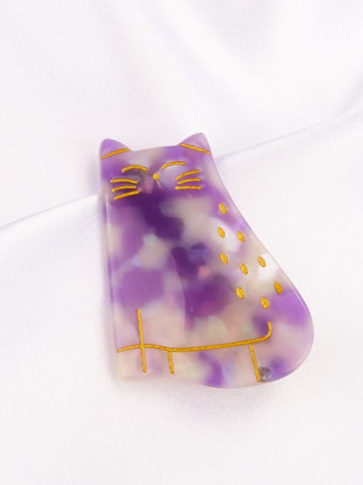 Violet Alloy With   Cellulose Acetate Fashion Geometric Barrettes & Clips