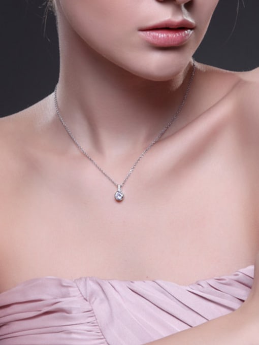 CEIDAI 2018 2018 2018 925 Silver Zircon Necklace 1