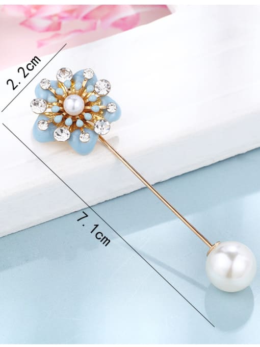 D229 Alloy With  Enamel Romantic Flower Brooches
