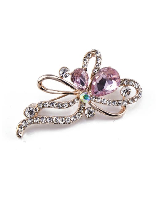 Inboe 2018 2018 Bowknot Shaped Crystals Brooch 3