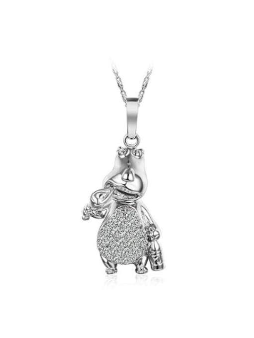XP Lovely Cartoon Hippo Women Necklace 0