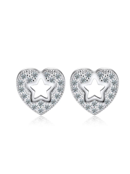 kwan Valentine's Day Gift Micro Pave Zircons Stud Earrings 0