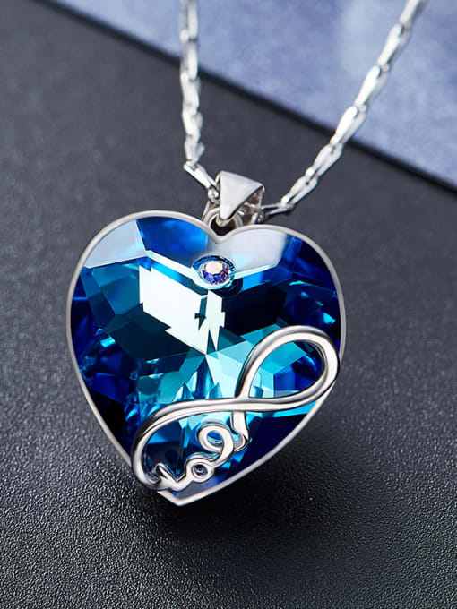 CEIDAI S925 Silver Heart Shaped Necklace 2