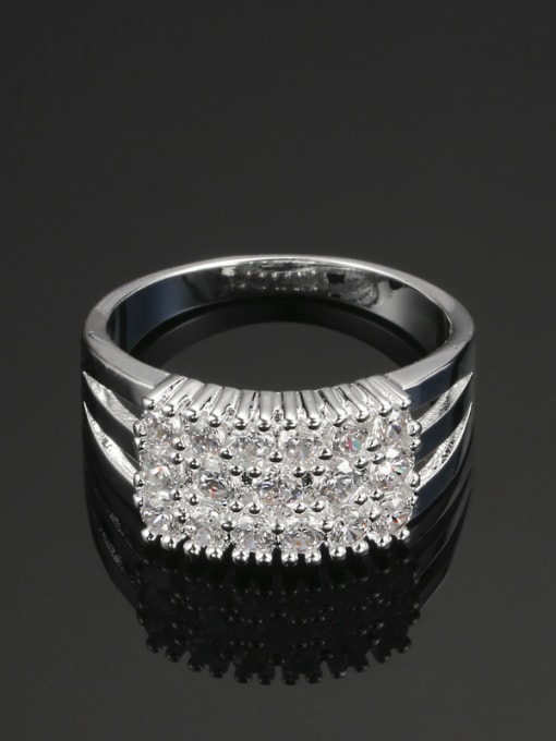 ZK Luxury AAA Zircons Engagement Wedding Ring 1