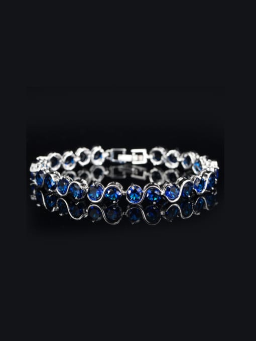 Blue 2018 Color Zircons Luxury Bracelet