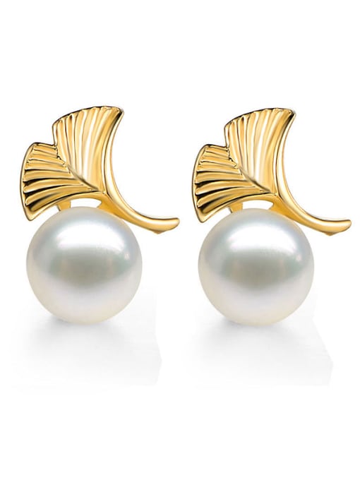 White 2018 S925 Silver Pearl stud Earring