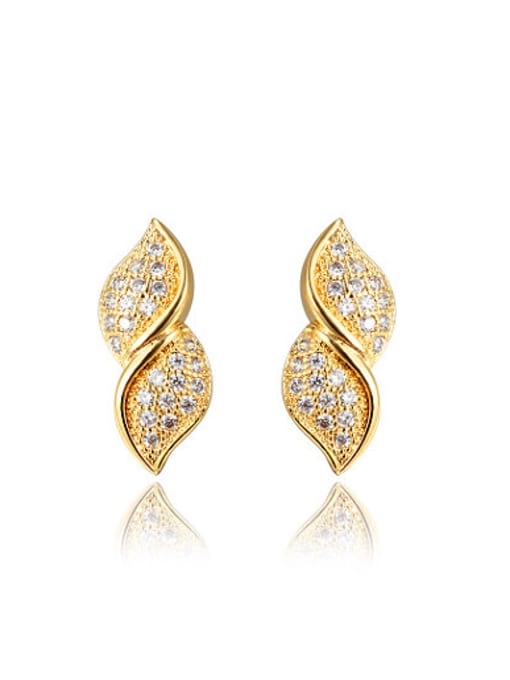 Gold Fine small plating 18K Gold Earring ear nail popular new product price