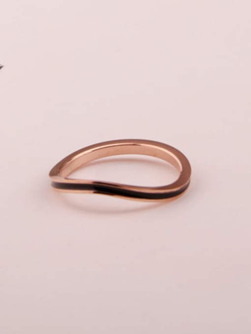 GROSE Irregular Single Line Simple Ring 0