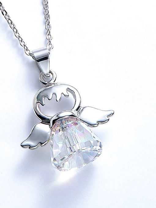 CEIDAI Angel-shaped Crystal Necklace 3