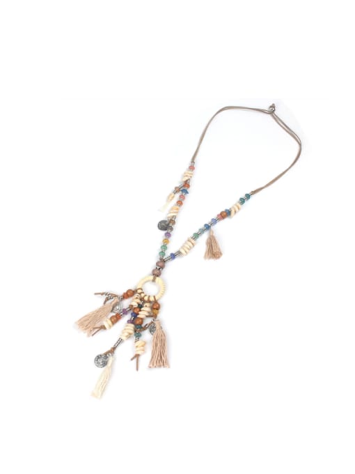 handmade Exaggerate Tassel National Fashion Women Necklace