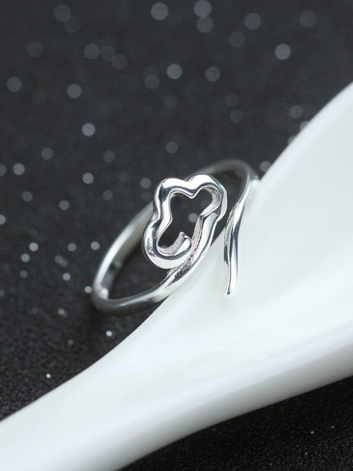 kwan Creative Lucky Cloud Silver Opening Ring 2