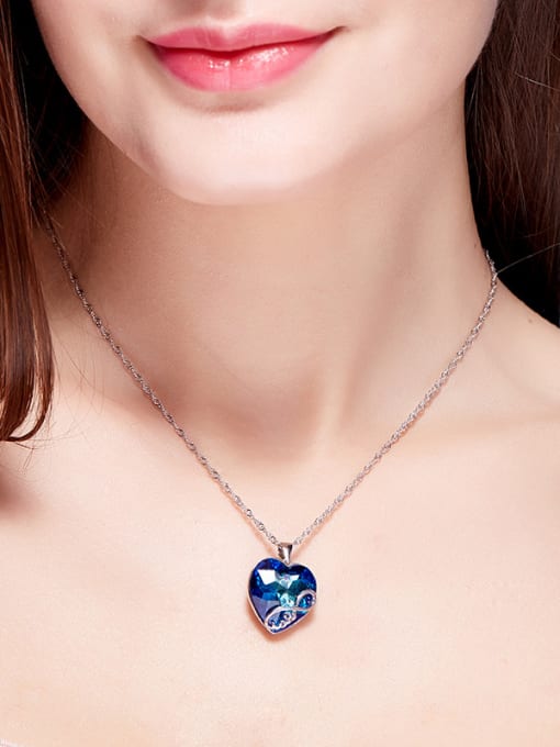 CEIDAI 2018 2018 2018 2018 2018 2018 Heart-shaped austrian Crystal Necklace 1